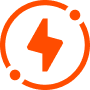 electrical icon orange